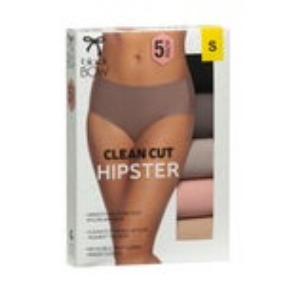 Black Bow Ladies’ Clean Cut Hipster, 5-pack